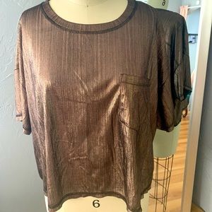 Metallic crop top
